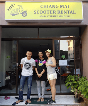 Chiang Mai Scooter Rental, office at PT Residence, Nimman